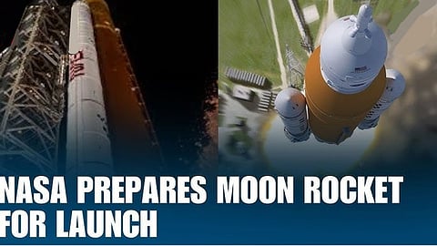 NASA conducts second rocket fuelling test