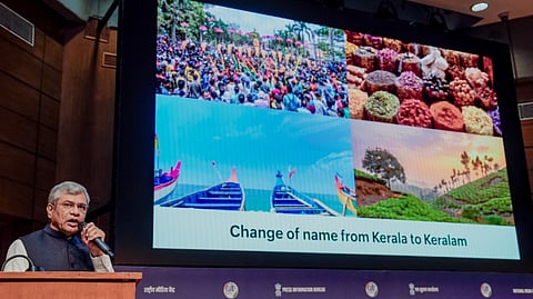 Union Minister for Information and Broadcasting Ashwini Vaishnaw addresses a cabinet briefing, in New Delhi, Tuesday, Feb. 24, 2026.