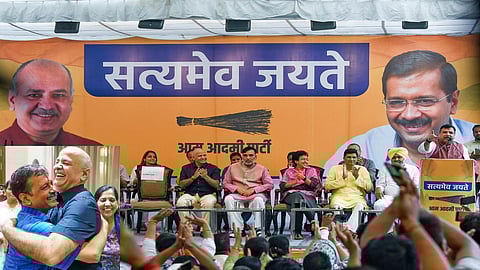 'Satyamev Jayate': AAP leaders welcome court relief to Kejriwal, Sisodia