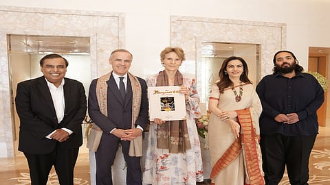 Mrs. Nita and Mr. Mukesh Ambani hosted the Prime Minister of Canada Honourable Mark Carney and Mrs. Diana 