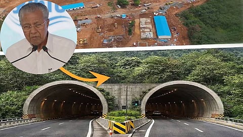 CM Vijayan conducts 'first blast' for Wayanad twin tunnel road project