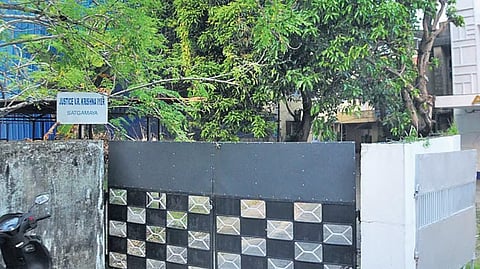 Late Justice V R Krishna Iyer’s house Satgamaya at MG Road in Kochi