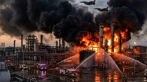 Gulf oil field attack