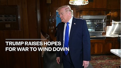 Trump raises hopes for war to wind down