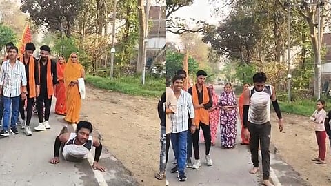 UP man thanks god for granting wish for divorce with 9 km prostration yatra