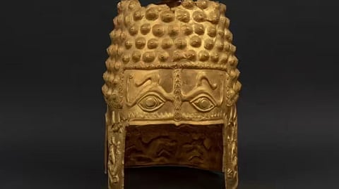 The stolen golden helmet