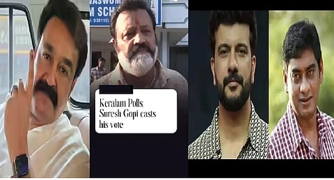 Film actors turn up to vote in Kerala, urge public participation