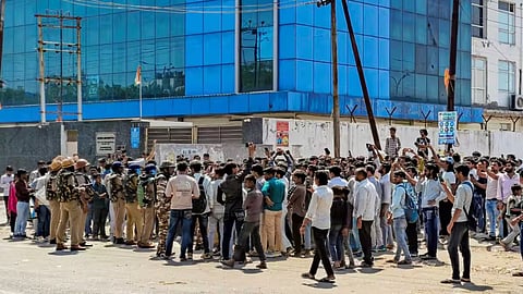 Parents allege murder; protests held at college