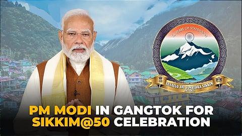 Modi leads mega roadshow in Sikkim
