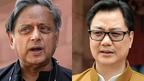 Tharoor junks Rijiju's claim that he agreed Cong is 'anti-women'