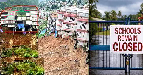 Schools shut in 5 Mizoram districts as heavy rain, winds lash state