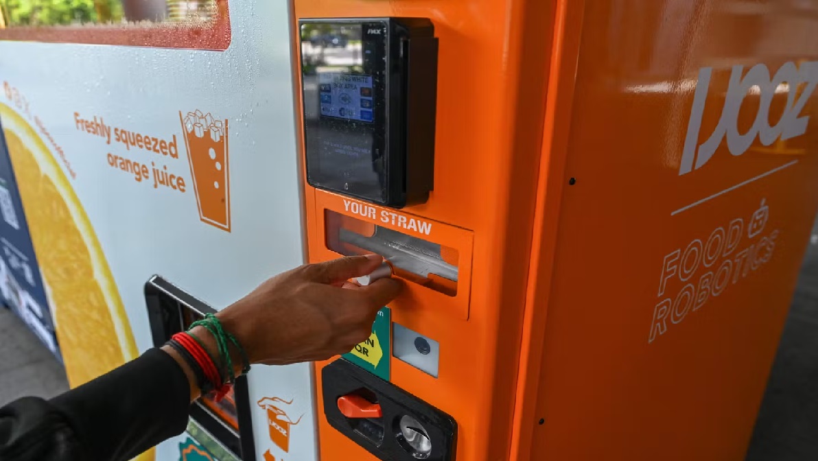 French teen charged in Singapore over vending machine straw-licking video 