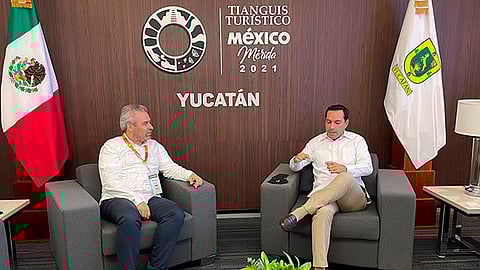 El gobernador de Michoacán sostuvo un encuentro privado con el secretario Federal de Turismo, Miguel Torruco