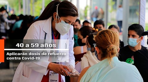 El refuerzo se aplica a quienes tienen&nbsp;más de seis meses de haberse aplicado la segunda dosis de su última vacuna