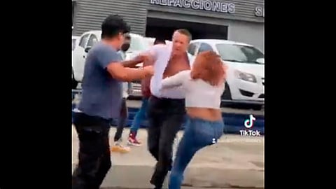 Al parecer el actor se molestó porque no le cedieron el paso