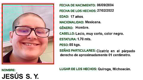 Emiten Alerta Amber por seminarista desaparecido en cerro de Quiroga, Michoacán