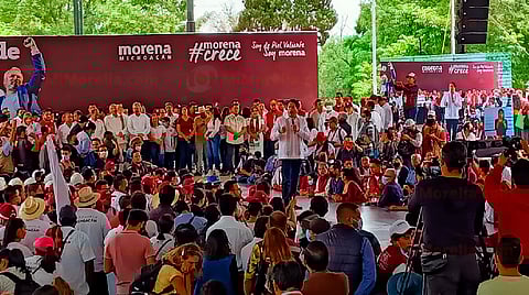 Delgado Carrillo dijo que actualmente en Michoacán se vive la transformación