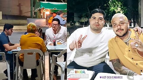 Christian Nodal sorprende al ir a cenar hot dogs a puesto de Hermosillo [VIDEO]