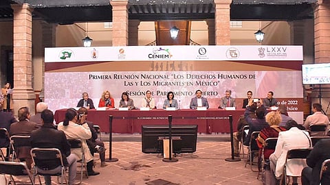 Realizan primera reunión nacional en materia de derechos humanos de las y los migrantes en México 

