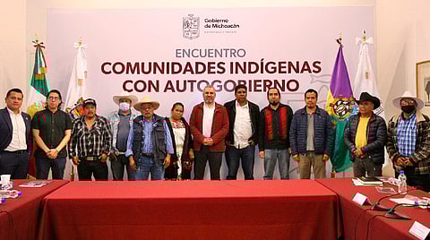 Ratifica Bedolla apoyo a comunidades con autogobierno en Michoacán