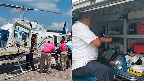 Durante el trayecto el paciente se mantuvo estable, además se verificaba el control de temperatura corporal y monitoreo de signos vitales cada 15 minutos