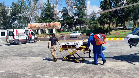 El traslado tardó aproximadamente una hora; canalizándola de manera exitosa