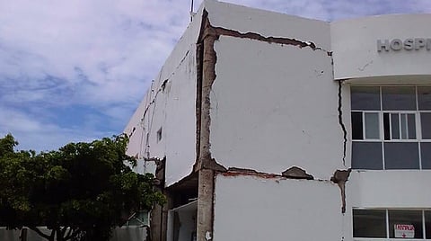 Hospital Comunitario de Maruata, con daños tras sismo; no había internados
