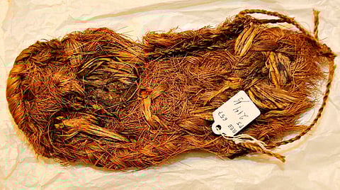 La pieza forma parte de los bienes localizados en la Cueva de la Candelaria, ubicada en el valle de las Delicias, Coahuila