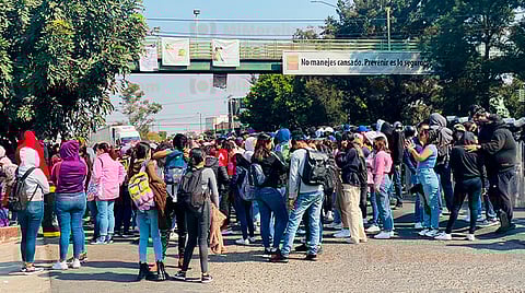 Morelia: normalistas reaparecen con bloqueos en Xangari