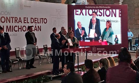 Presenta Bedolla iniciativa de Ley contra delito de extorsión en Michoacán