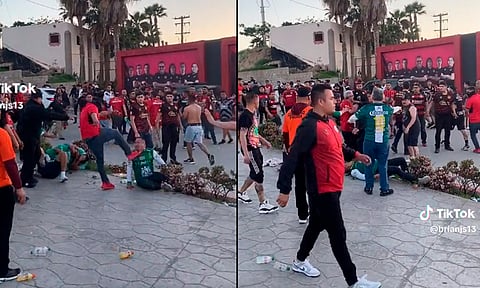 Golpean a aficionados del León afuera del estadio Caliente de Tijuana