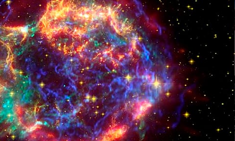 Telescopio James Webb capta extraño “monstruo verde” en una supernova