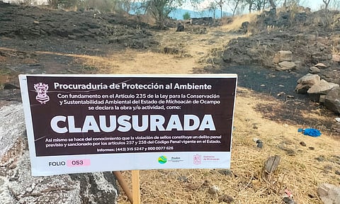 Clausura Proam obra en Área Natural Protegida de La Mintzita