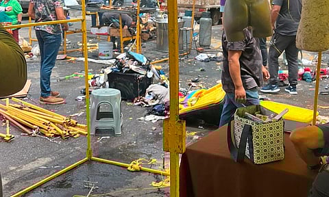 Preliminar: 10 heridos, tras explosión de tanque de gas en tianguis de Morelia