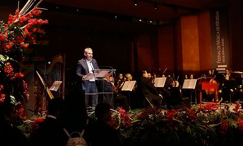 Inaugura Bedolla el 35 Festival Internacional de Música de Morelia
