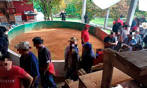 Los asistentes fueron conminados a retirarse a sus domicilios