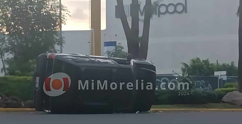 Se registran 2 volcaduras vehiculares en distintos sitios de Morelia