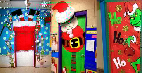 Concurso de puertas navideñas en idiomas de la UMSNH; ganarán condonaciones 