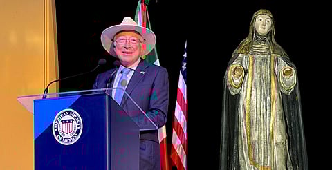 Estados Unidos devuelve a México estatua de Santa Rosa de Lima del siglo XVII
