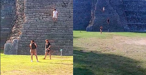 Turistas suben pirámide de Chichén Itzá; está sería su sanción [VIDEO]