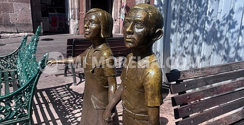 Rehabilitación de la escultura de los Niños Españoles en Morelia, sujeta a resolución de denuncia penal