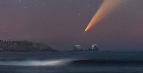 Así captaron la deslumbrante cola del cometa ATLAS [VIDEO]