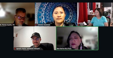 Participa Celeste Ascencio en conversatorio sobre derechos humanos de la comunidad migrante