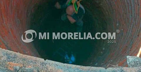 Hombre cae accidentalmente a pozo en La Estancia, Morelia