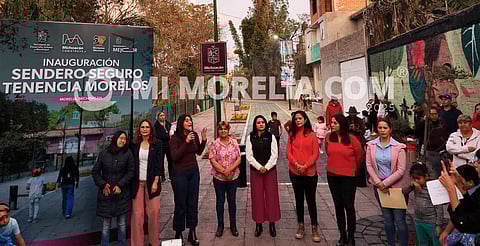 Inauguran Sendero Seguro en la Tenencia Morelos, en Morelia 