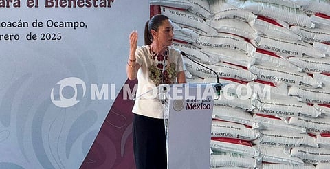 Claudia Sheinbaum anuncia programa de bienestar que arrancará en marzo, también será en Cuitzeo
