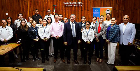 Policía Morelia y Poder Judicial colaboran para fortalecer mecanismos alternativos de solución de conflictos