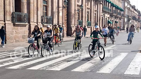Morelia: analizan ampliar ruta de ciclovía dominical hasta la Ventura Puente
