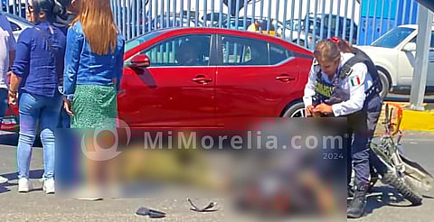 Se accidentan en periférico de Morelia; así pasó todo