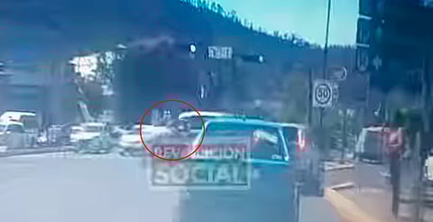 Así fue accidente de moto en Morelia; conductor dio vuelta prohibida 